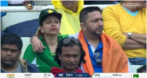 Couple in India vs Pakistan Match of Champions Trophy 2017