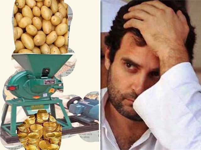 The Story Behind Rahul Gandhi's Aloo Into Gold Machine