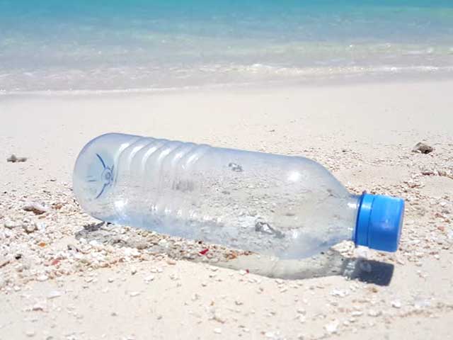 Message in a bottle on the Ganpatiphule beach