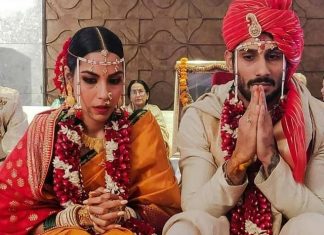 Pictures: Prateik Babbar Marries Girlfriend Sanya Sagar Maharashtrian Style
