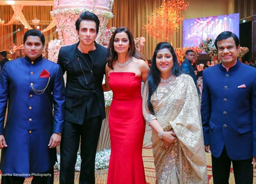 Sonu Sood with his fan Madara’s family