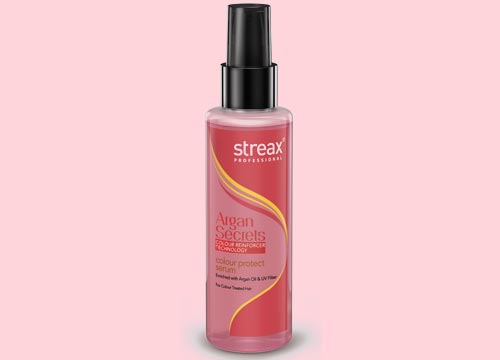 Serum that contains argan oil is great for the hair